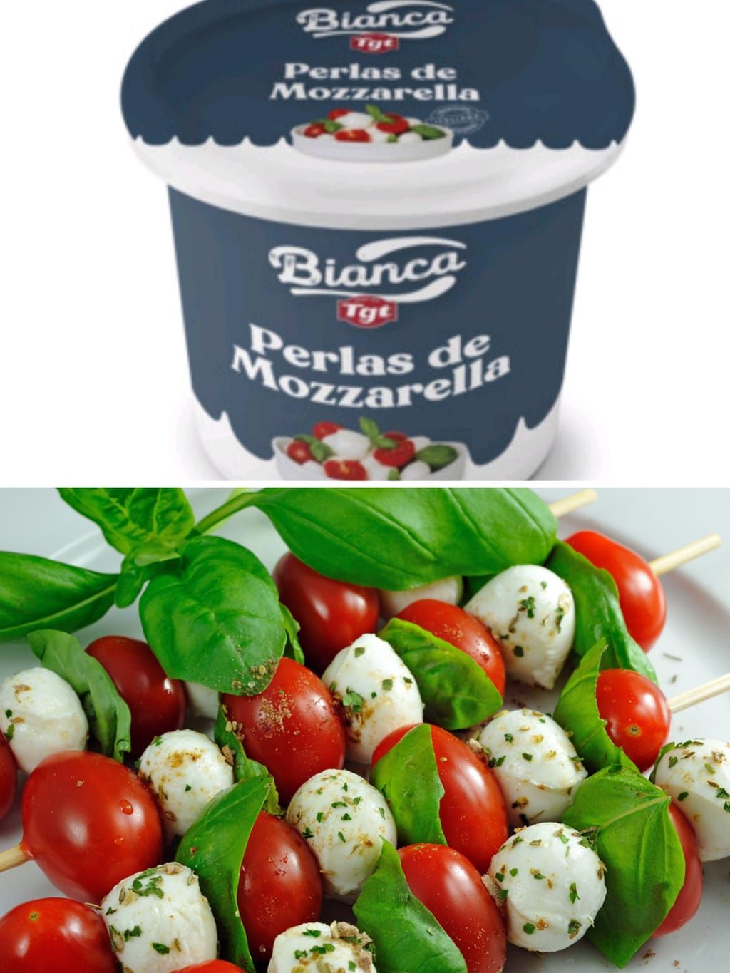 Perlas de mozzarella BIANCA T.G.T. 250 g.