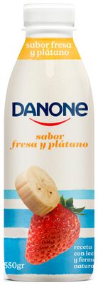 DANONE para beber fresa-plátano 500 g.