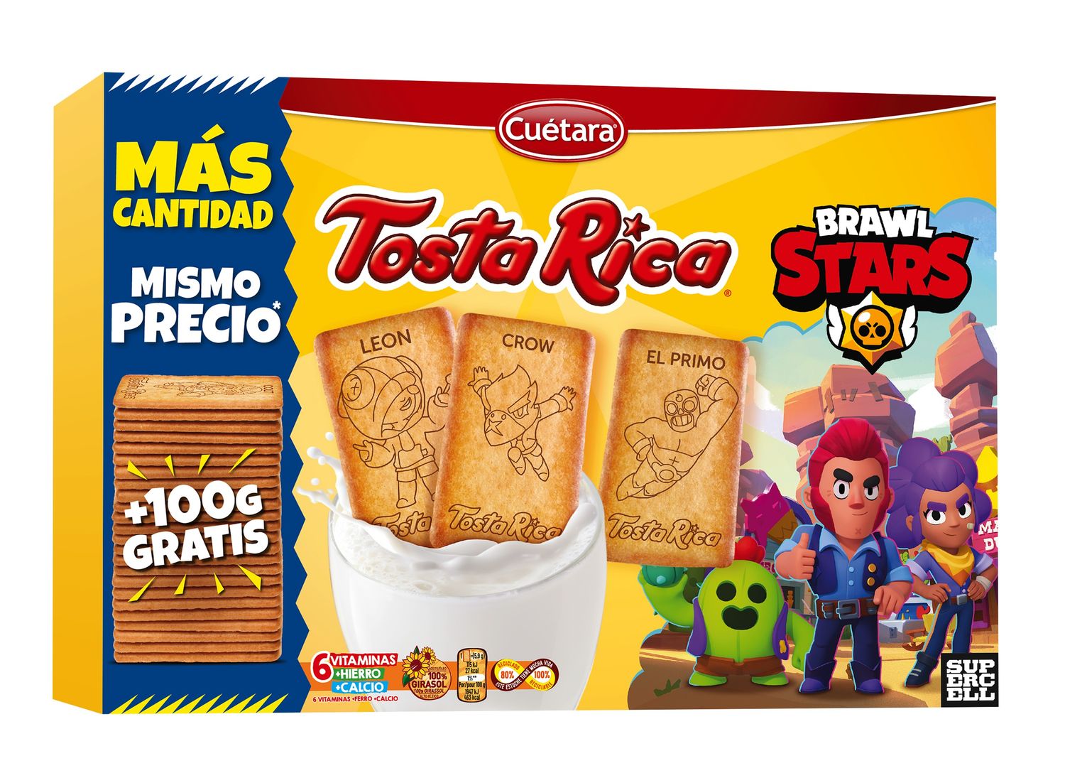 Galletas Tosta Rica CUETARA 860 g.