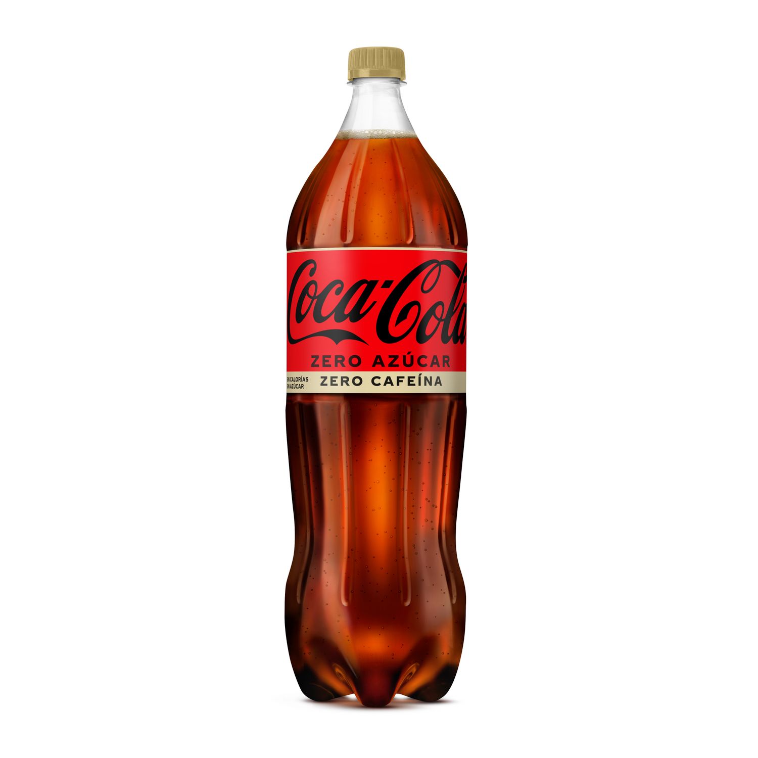 COCA COLA zero sin cafeína en botella (2 litros).