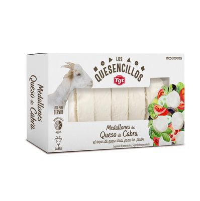 Medallones de queso de cabra LOS QUESENCILLOS de T.G.T. 100 g.