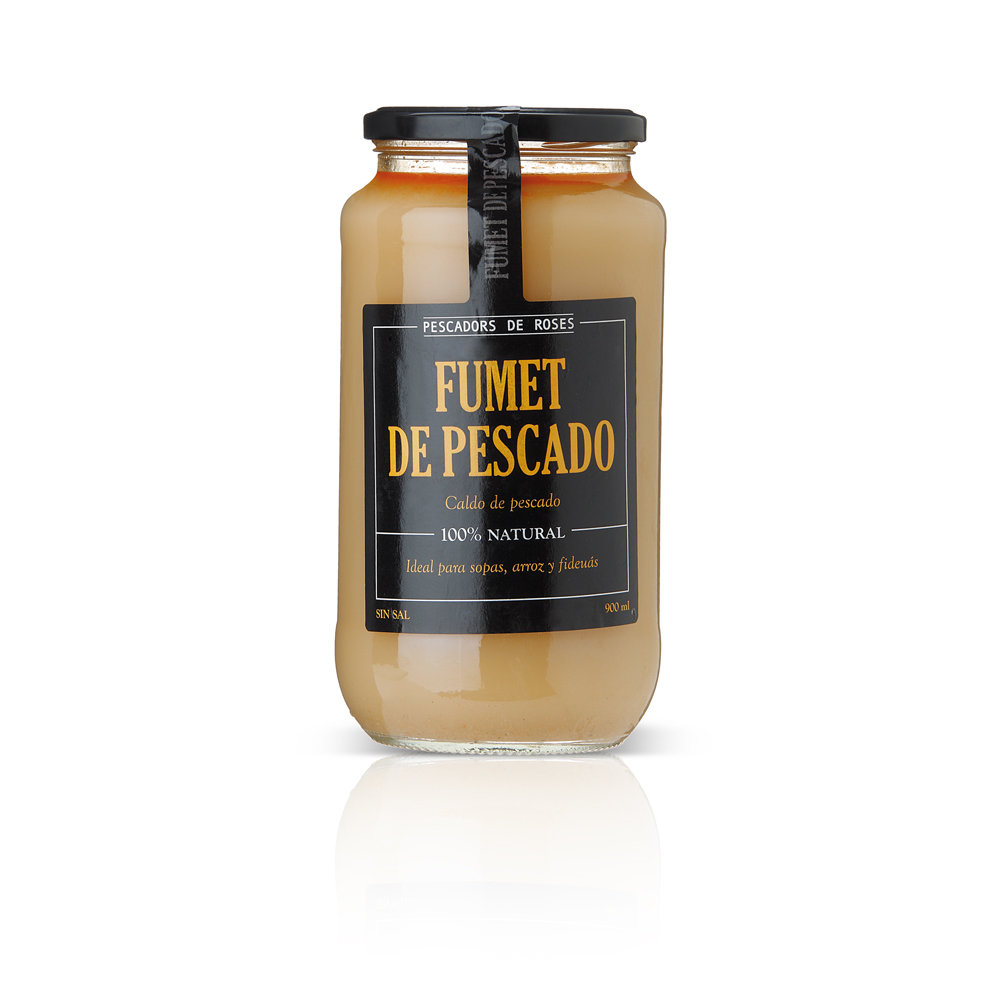 Fumet de pescado PESCADORS DE ROSES (900 ml).
