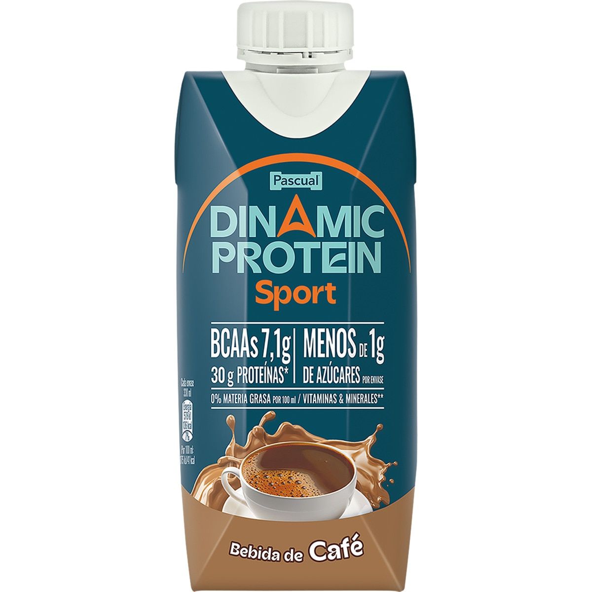 Bebida de café enriquecida con proteínas sport PACUAL 330 ml.