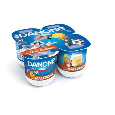 Yogur sabor macedonia de DANONE (pack 4).
