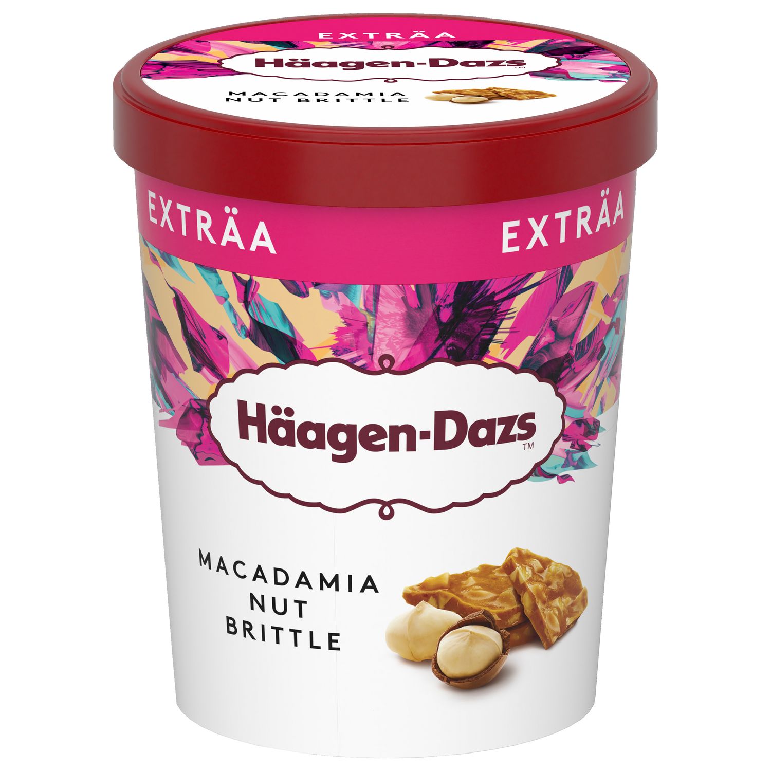 Helado nuez de Macadamia crujiente extra HÄAGEN-DAZS 460 ml.