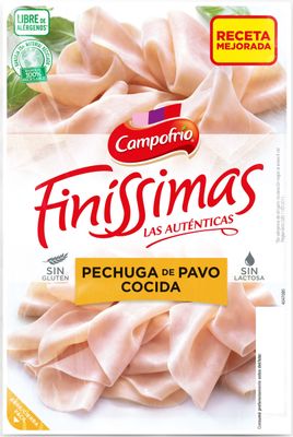 Finissimas de pechuga de pavo CAMPOFRÍO 115 g.