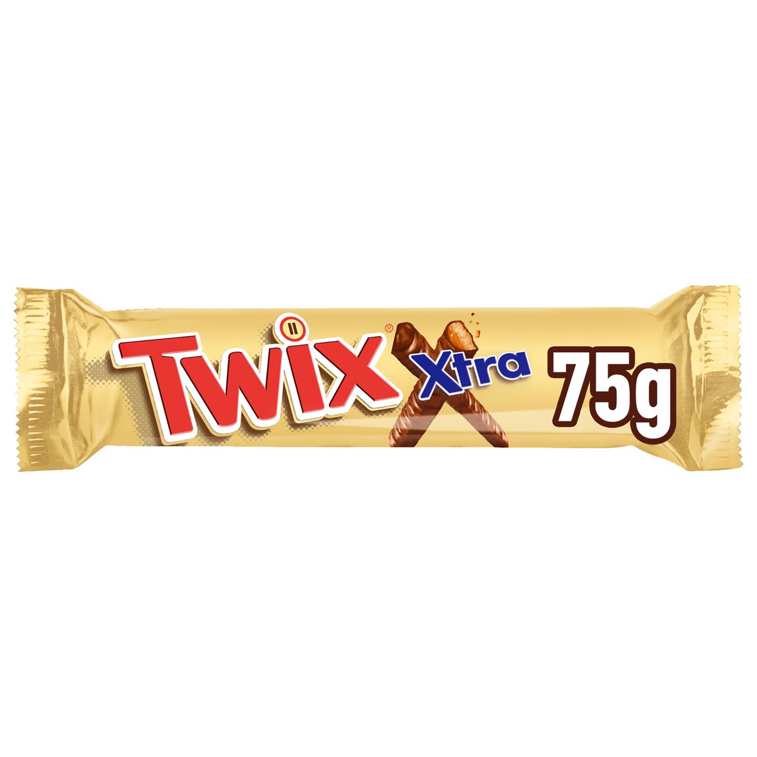 Barritas de chocolate extra TWIX XTRA 2x37.5 g.