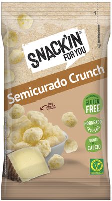 Snack de queso semicurado crunch SNACK&#39;IN FOR YOU 20 g.