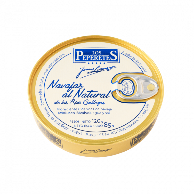 Navajas al natural LOS PEPERETES 120 g.