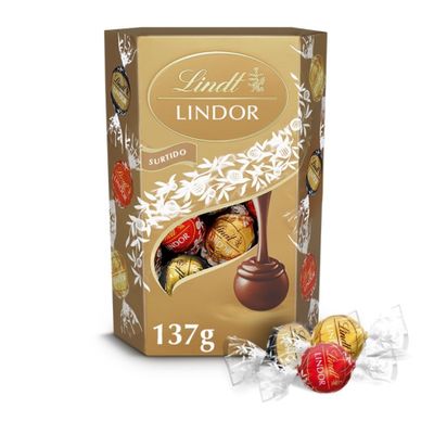 Bombones LINDOR surtido LINDT 137 g.