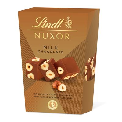 Bombones NUXOR con avellanas crujientes tostadas LINDT 80 g.