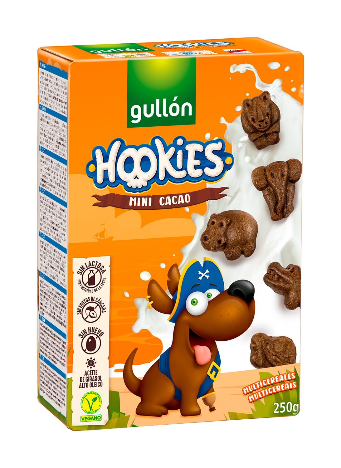 Galletas HOOKIES mini cacao GULLÓN 250 g.