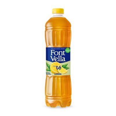 Agua mineral con té sabor limón FONT VELLA 1.15 Lt.