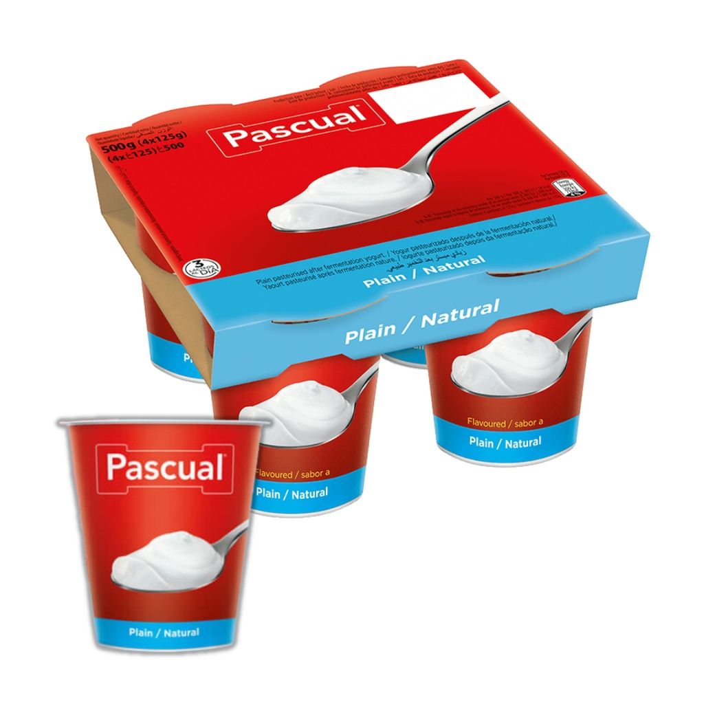 Yogur natural PASCUAL 4x120 g.