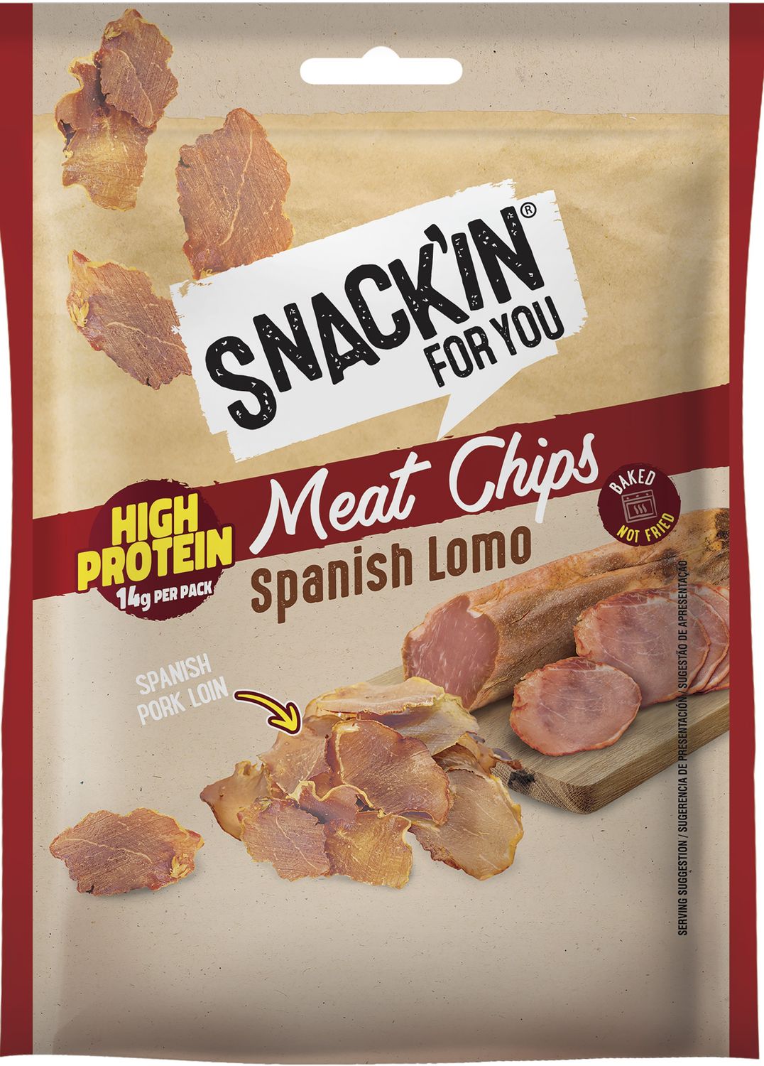 SNACK&#39;IN meat chips spanish lomo 20 g.