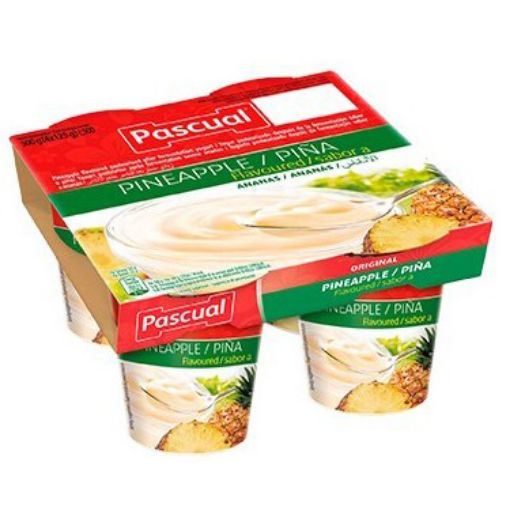 Yogur piña PASCUAL 4 x 125 g.