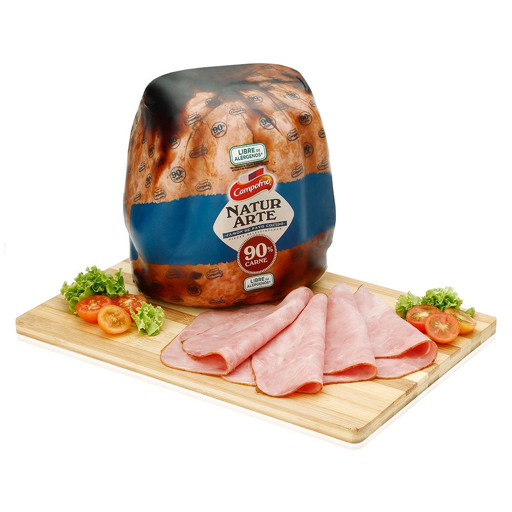 Jamón de pavo cocido 90% carne NATURARTE de CAMPOFRÍO
