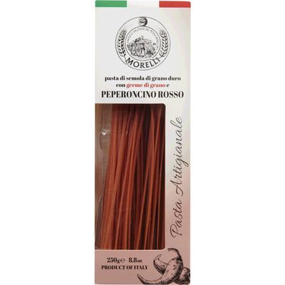 Pasta con germen de trigo y guindilla MORELLI 250 g.