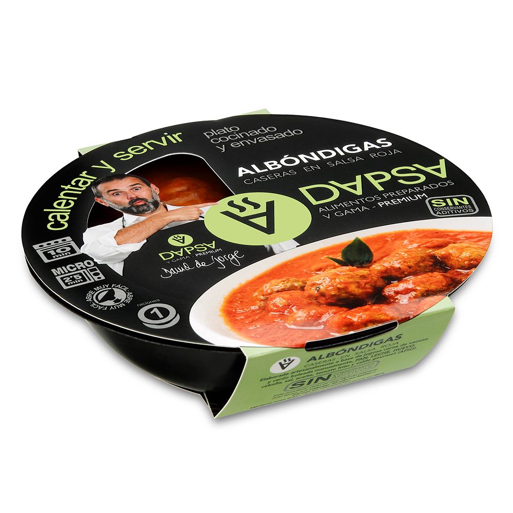 Albóndigas caseras en salsa roja DAPSA 300 g.