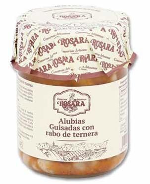 Alubias guisadas con rabo de ternera CONSERVAS ROSARA 445 ml.
