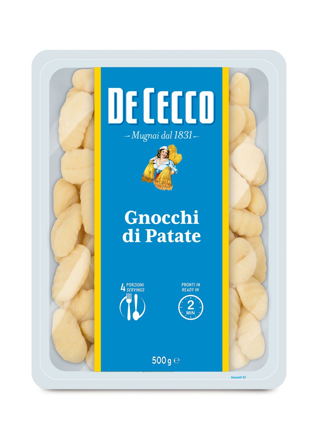 Gnocchi di patate DE CECCO 500 g.