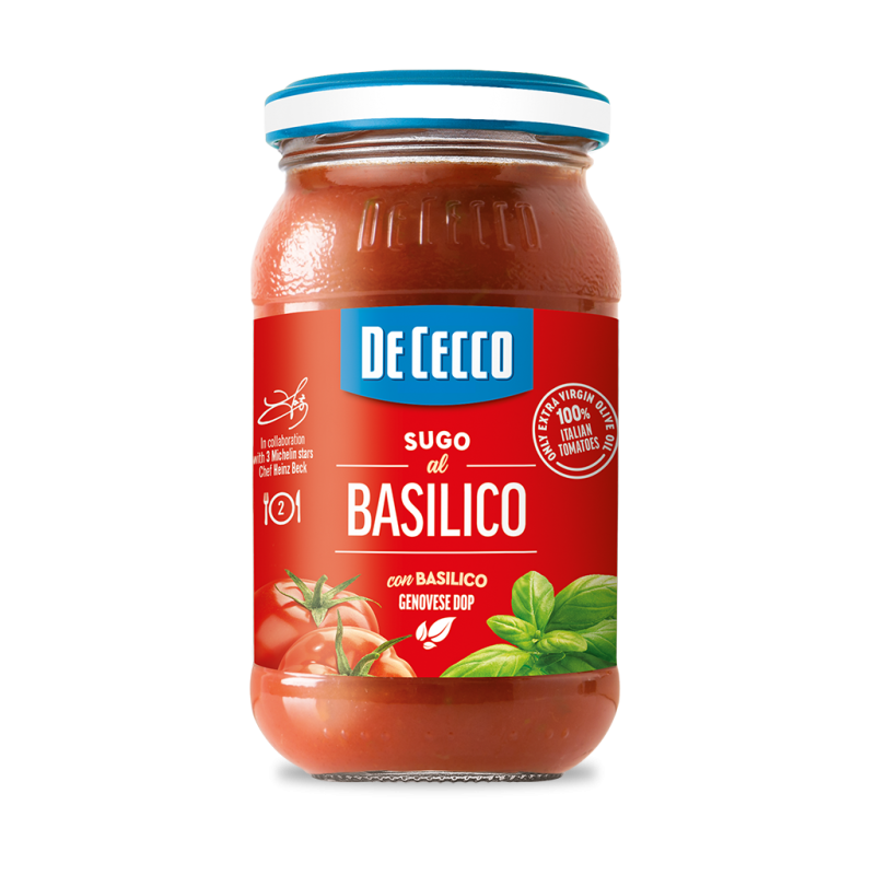 Sugo al basilico DE CECCO 200 g.