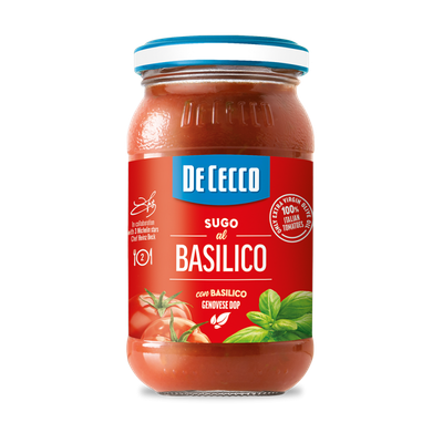 Sugo al basilico DE CECCO 200 g.