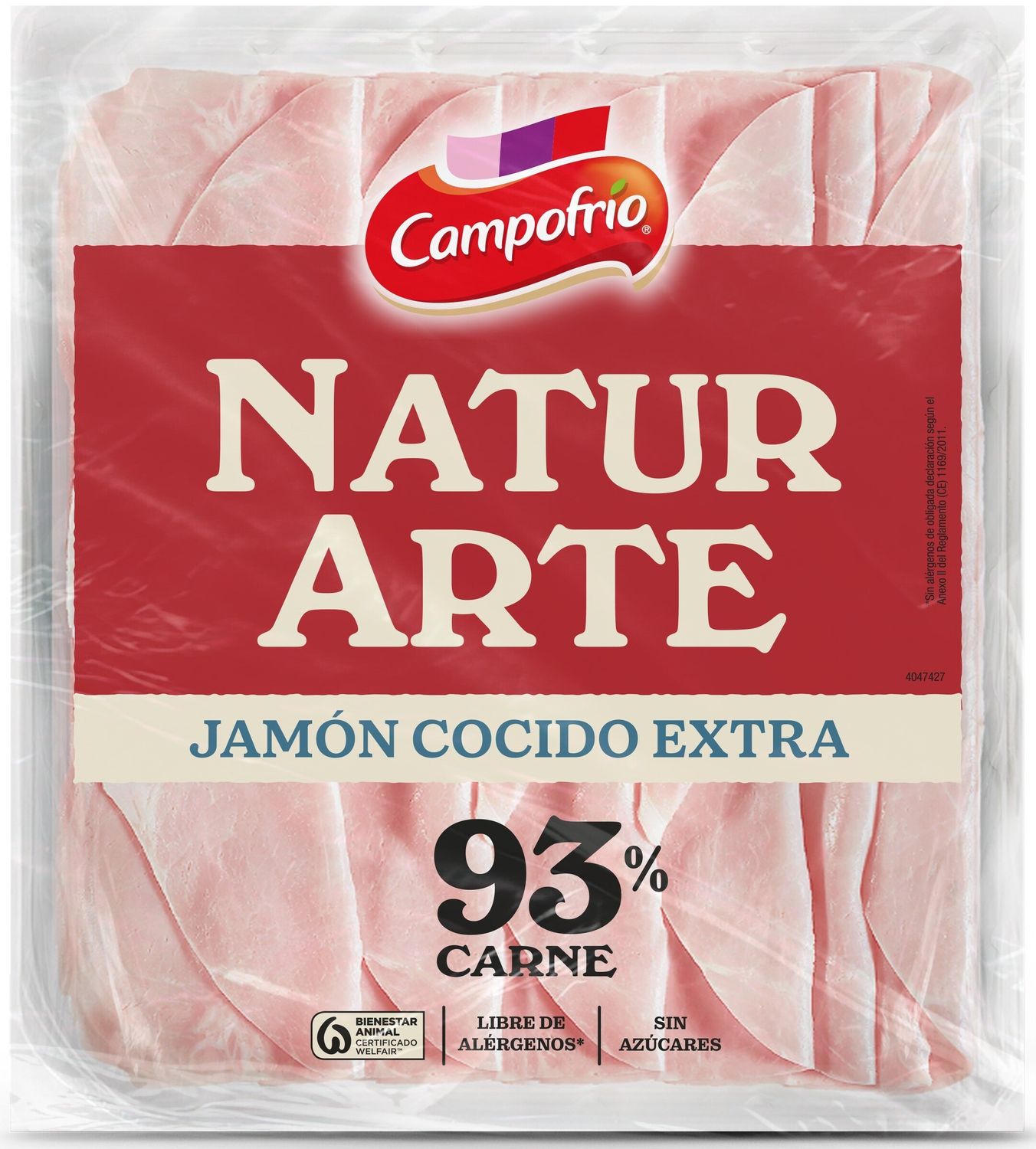 Jamón cocido extra CAMPOFRÍO 90 g.