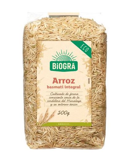 Arroz basmati integral BIOGRA 500 g.