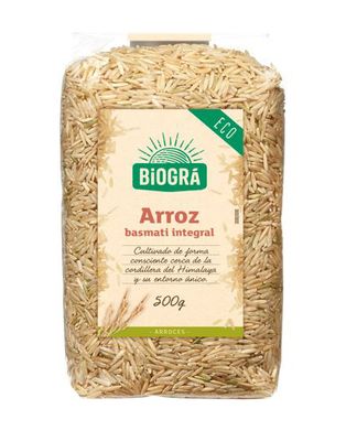 Arroz basmati integral BIOGRA 500 g.
