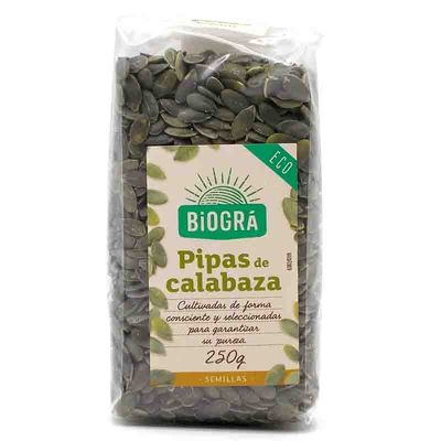 Pipas de calabaza BIOGRA 250 g.