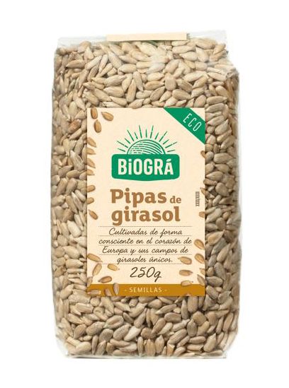 Pipas de girasol BIOGRA 250 g.