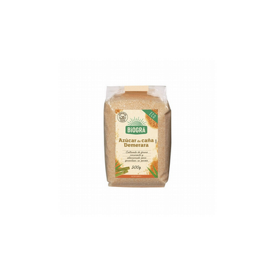 Azúcar de caña demerara BIOGRA 500 g.
