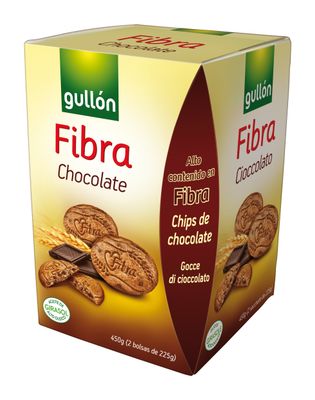 Galletas fibra chocolate GULLÓN 450 g.