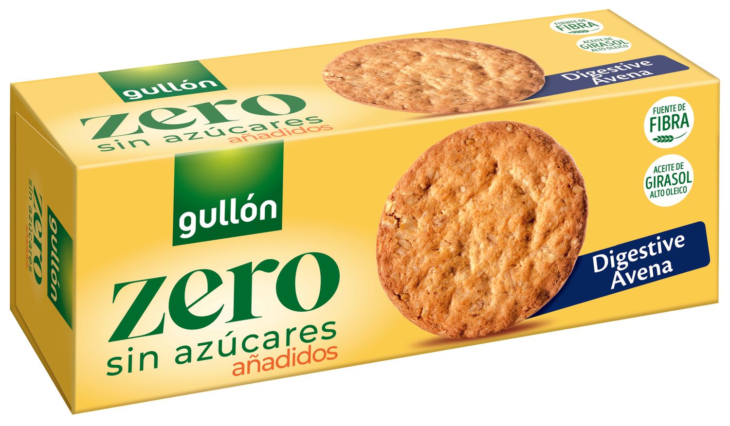 Galletas digestive avena zero sin azúcares añadidos GULLÓN 410 g.