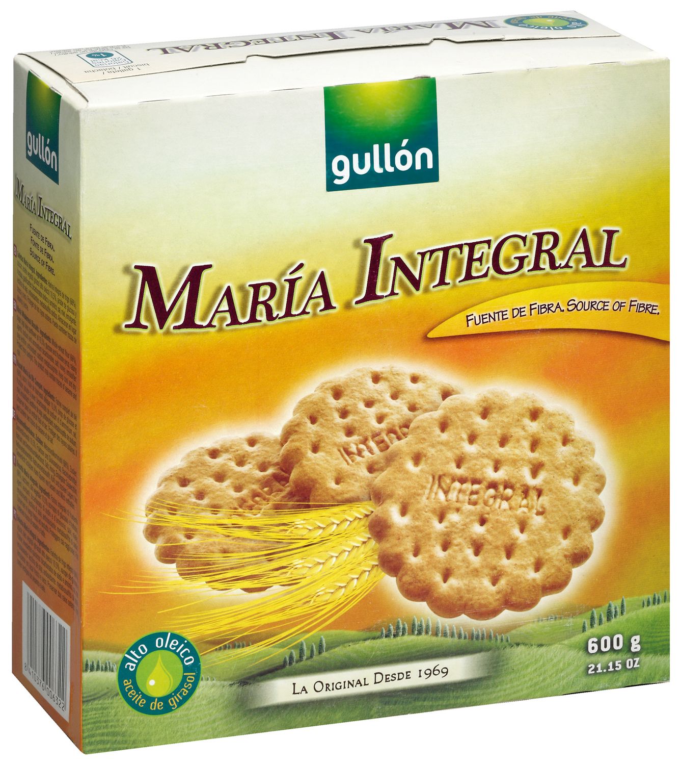 Galletas María integral GULLÓN 600 g.