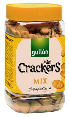 Galletitas saladas mini crackers mix GULLÓN 350 g.