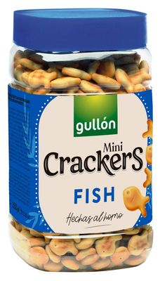 Galletitas saladas mini crackers fish GULLÓN 350 g.