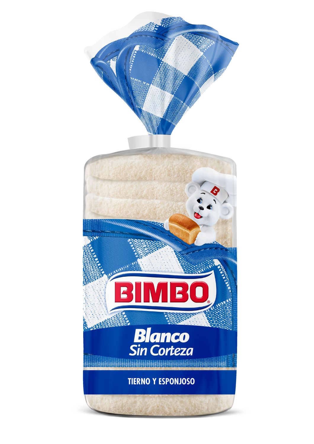 Pan de molde sin corteza BIMBO 450 g.