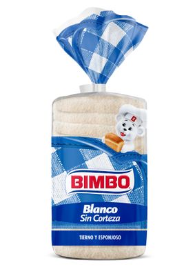 Pan de molde sin corteza BIMBO 450 g.