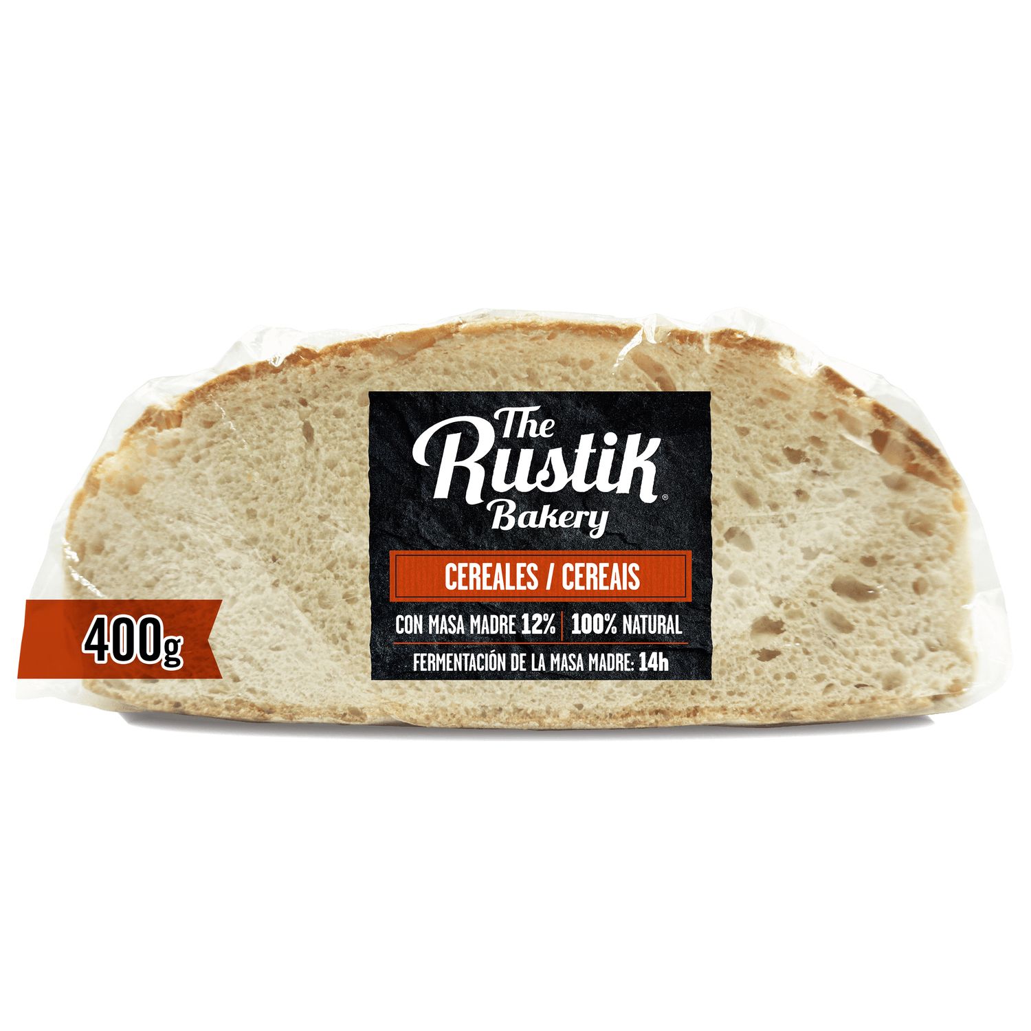 Hogaza de pan cereales con masa madre THE RUSTIK BAKERY 400 g.