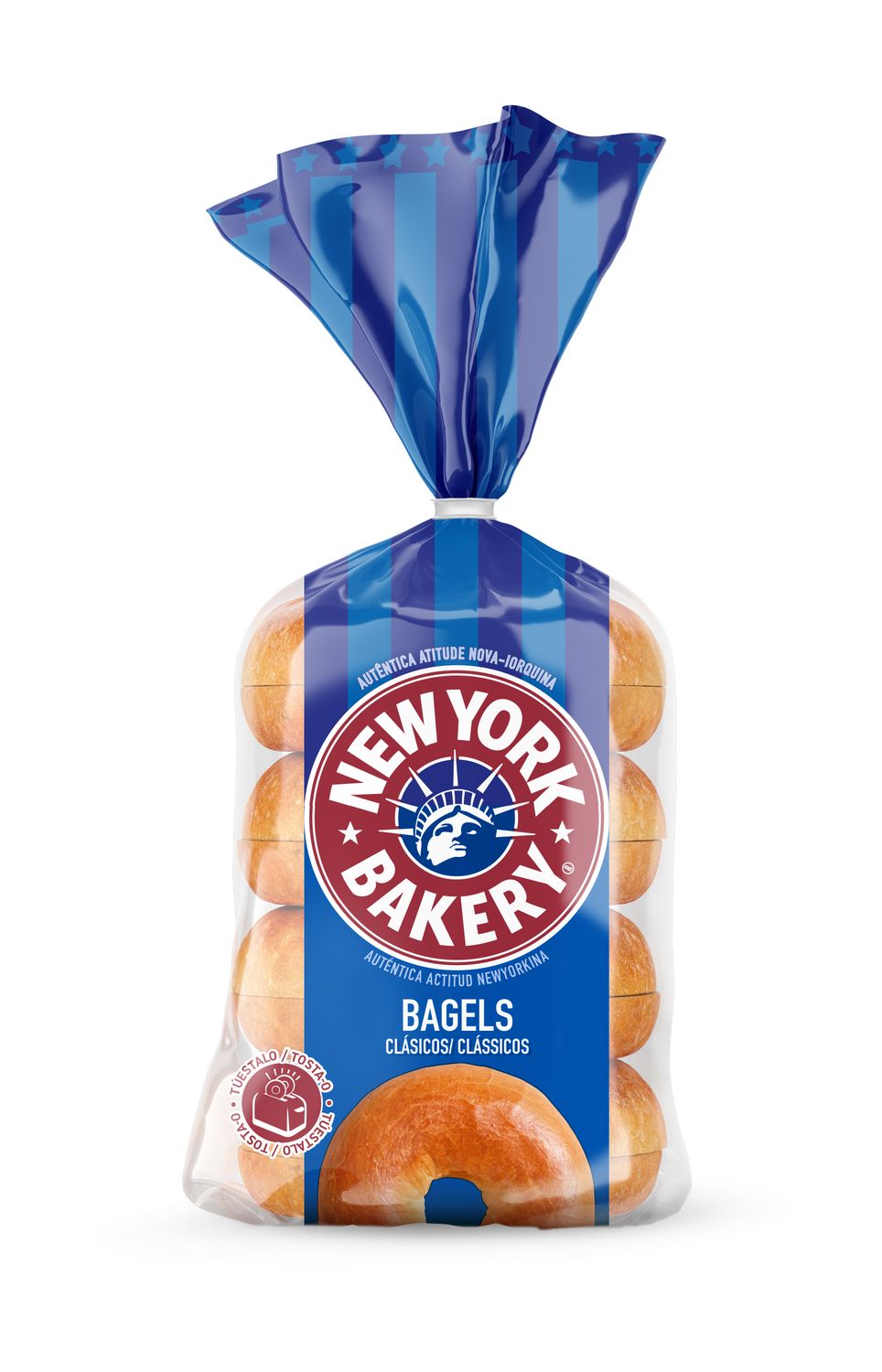 Bagels clásicos NEW YORK BAKERY de BIMBO 300 g.