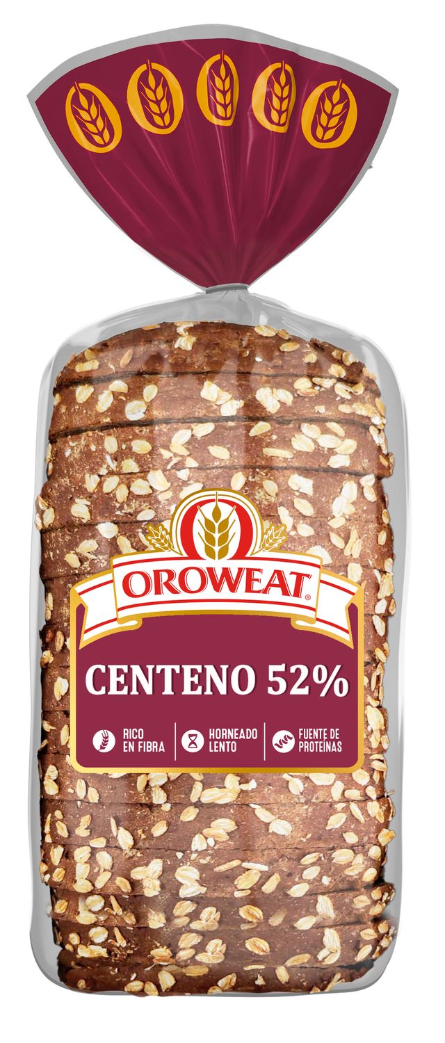 Pan de molde centeno 52% OROWEAT de BIMBO 550 g.