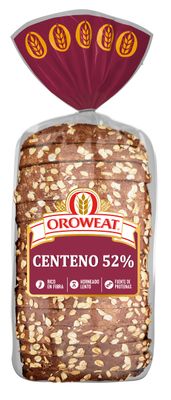 Pan de molde centeno 52% OROWEAT de BIMBO 550 g.