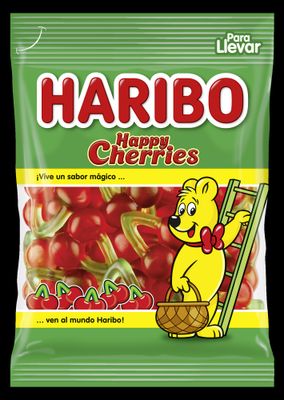Gominolas happy cherries HARIBO 100 g.