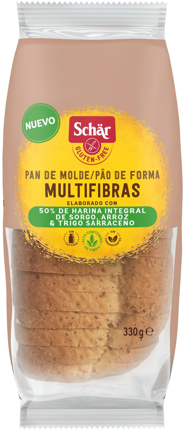 Pan de molde multifibras SCHÄR 330 g.
