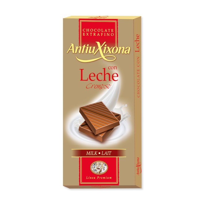 Chocolate con leche cremoso sin gluten ANTIU XIXONA 100 g.