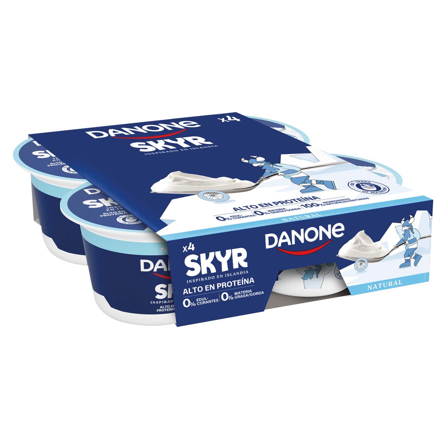 Yogur natural SKYR de DANONE 4x100 g.
