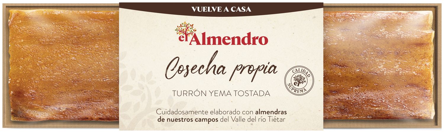 Turrón yema cosecha propia EL ALMENDRO 300 g.