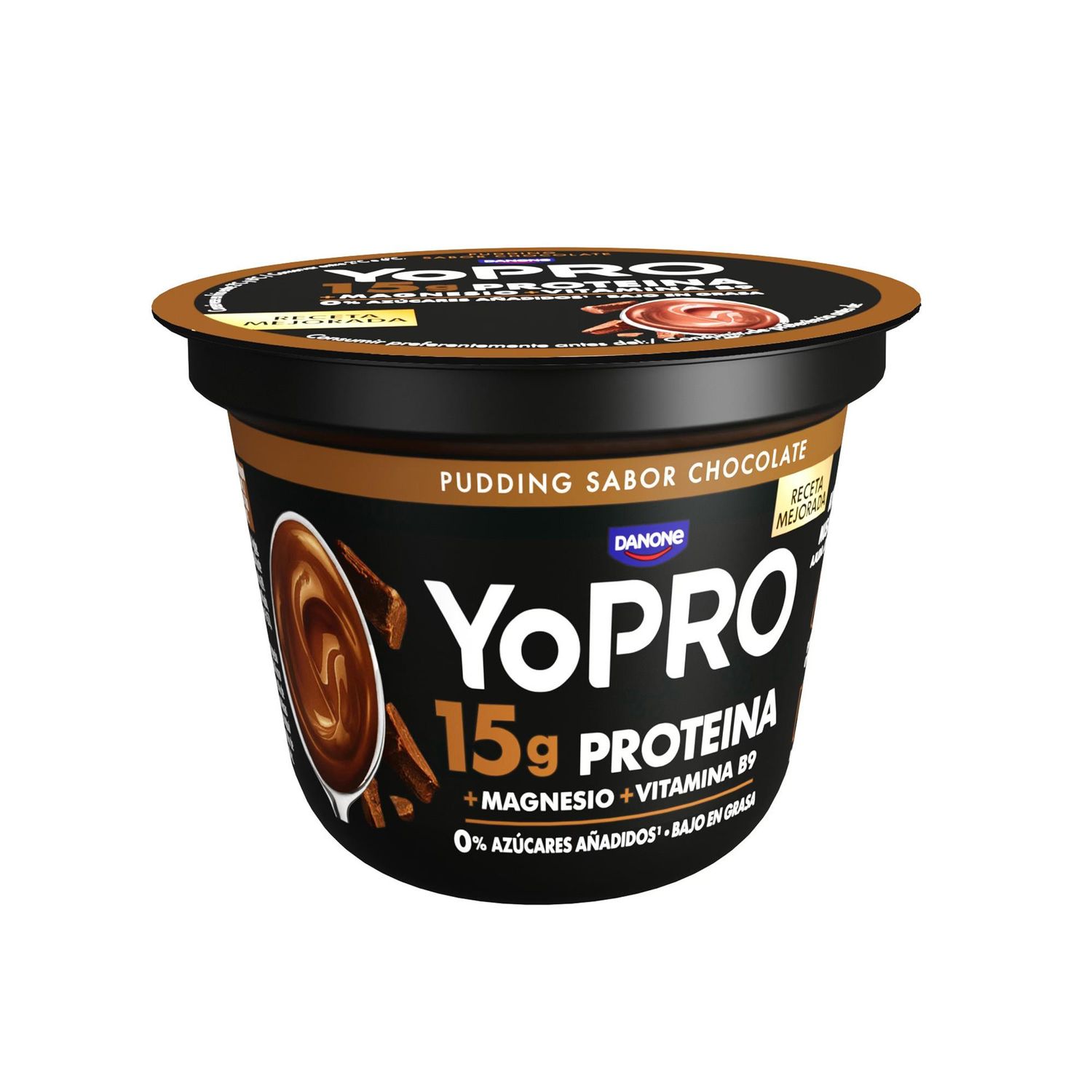 Pudding sabor chocolate 15 g. proteína YOPRO de DANONE 150 g.